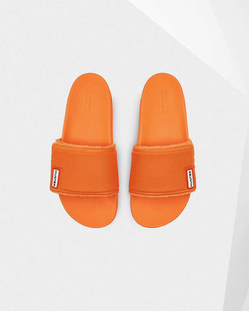 Womens Hunter Slides Orange - Original Adjustable - 3168792-FT